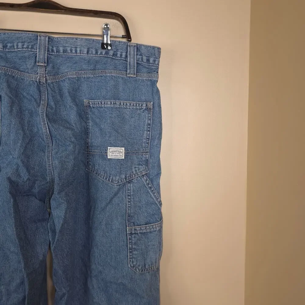 Levi's Signature Carpenter Light Wash Denim Jeans Size 38x30